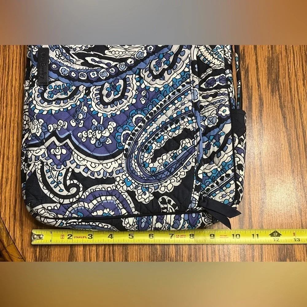 Vera Bradley Paisley Laptop Bag - Black and Blue